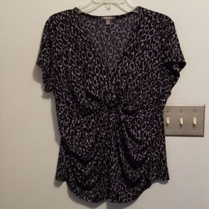 Animal print blouse